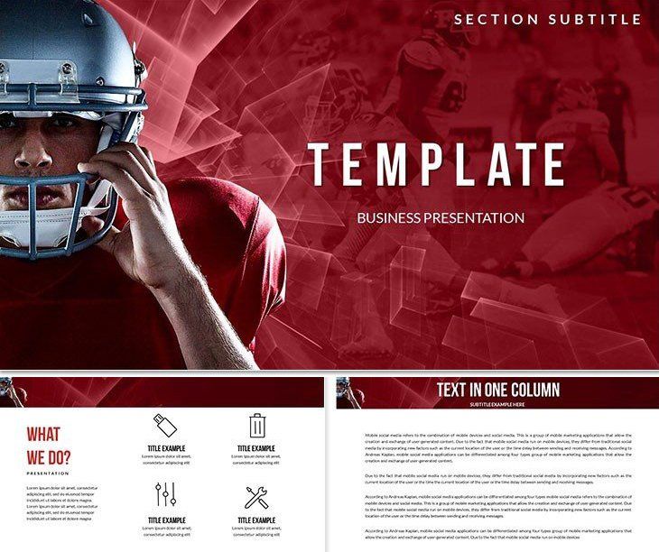 Famous American Football Players PowerPoint templates