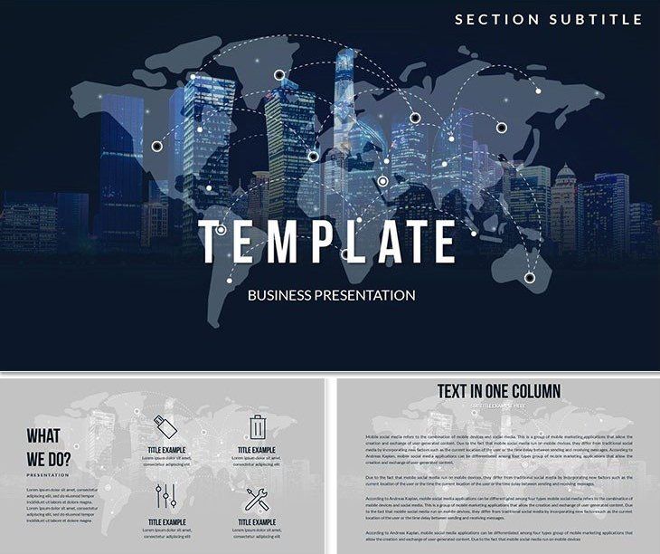 Economic Globalization PowerPoint Templates