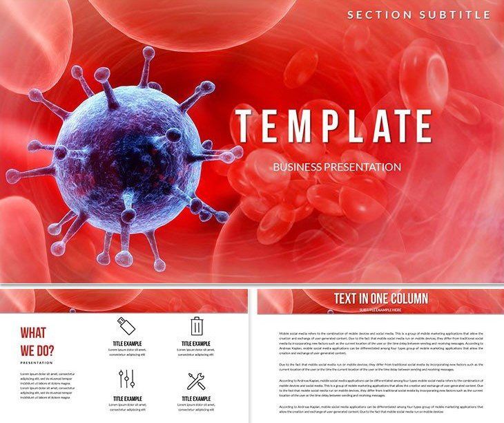 Viral Infection Background PowerPoint Template - Presentation