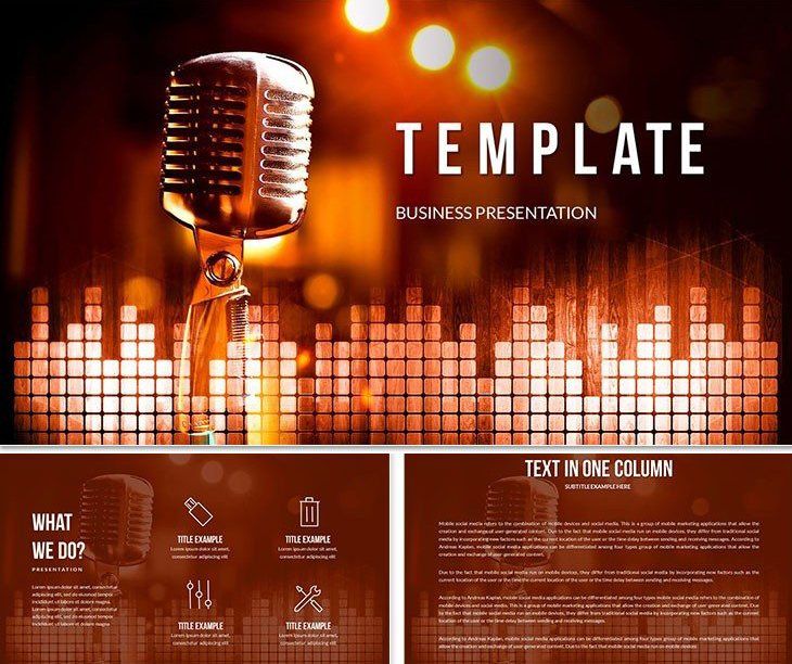 Vocal Microphones PowerPoint templates