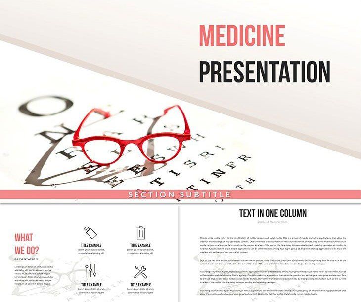 Ophthalmology Surgery and Clinical Practice PowerPoint templates