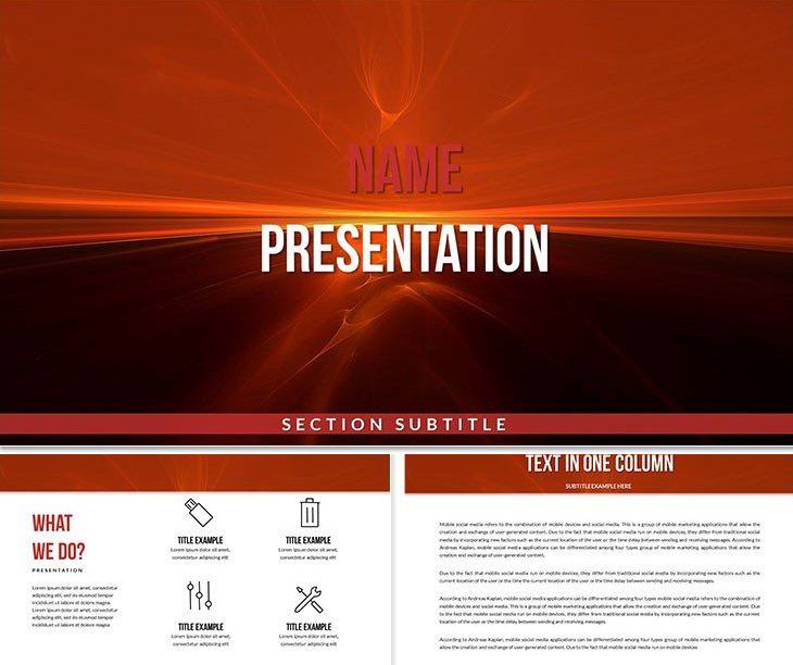 Free Download: Red Background PowerPoint Template