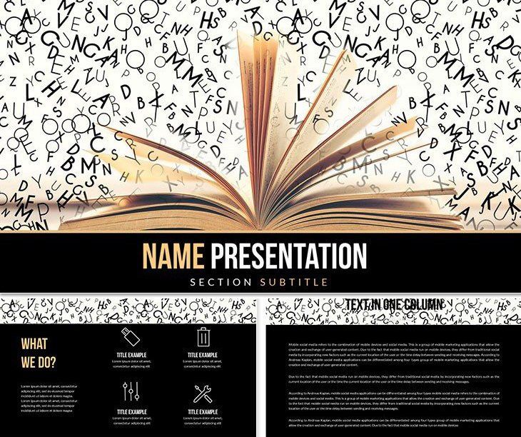 Open Book PowerPoint Template: Presentation