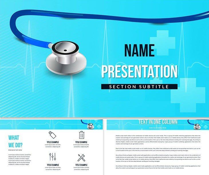 Stethoscope Powerpoint Template For Medical Presentations