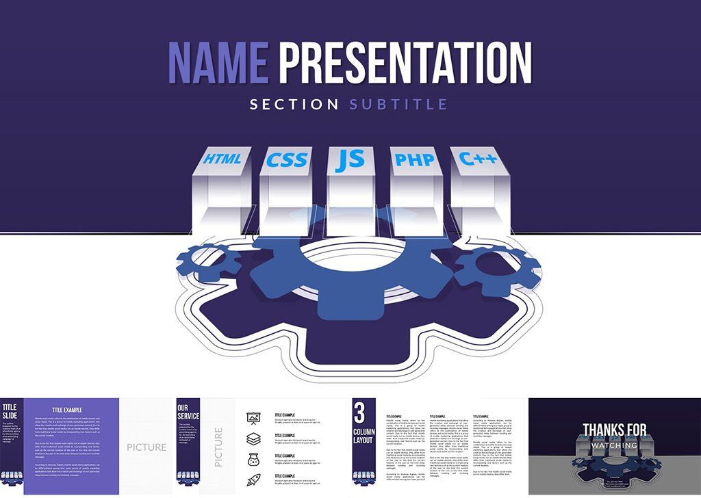 Web Programming PowerPoint Template: Presentation