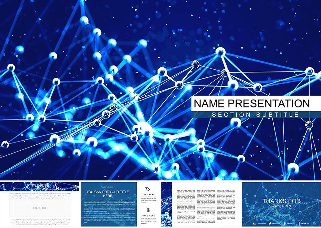 Structural lattice, Interconnection PowerPoint template