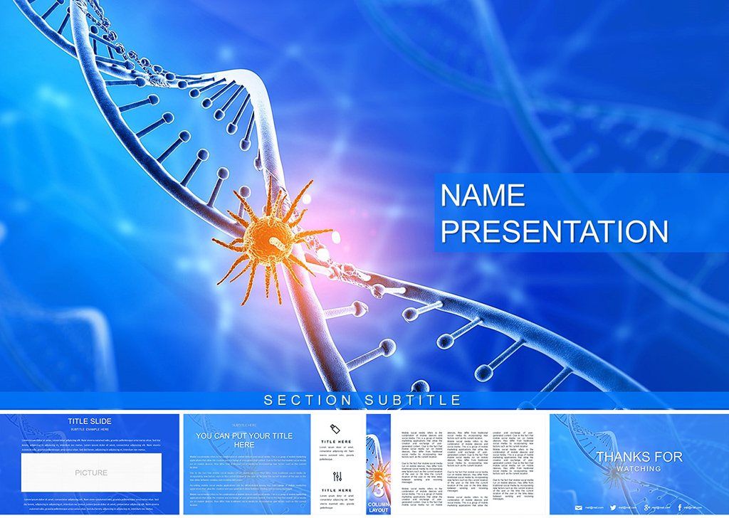 Medical Research Institute PowerPoint template