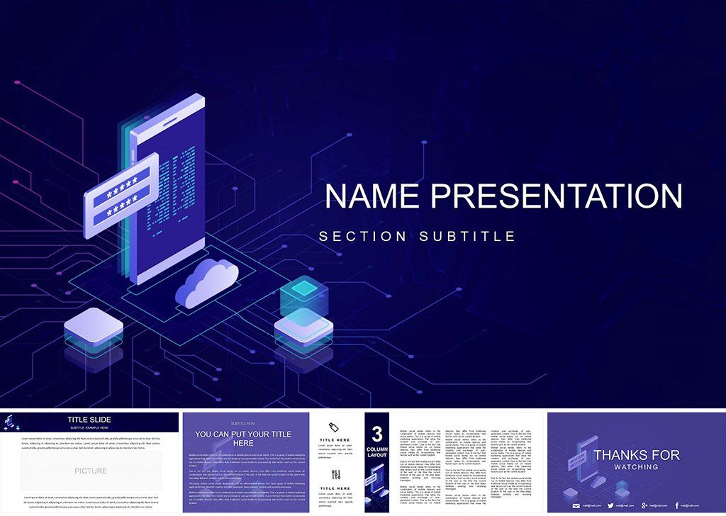 Cyber Security PowerPoint template