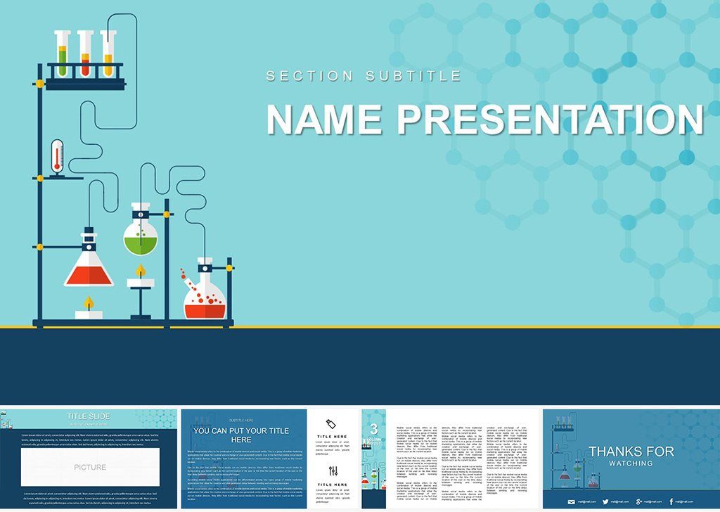 Science Projects PowerPoint Template - Professional Presentation