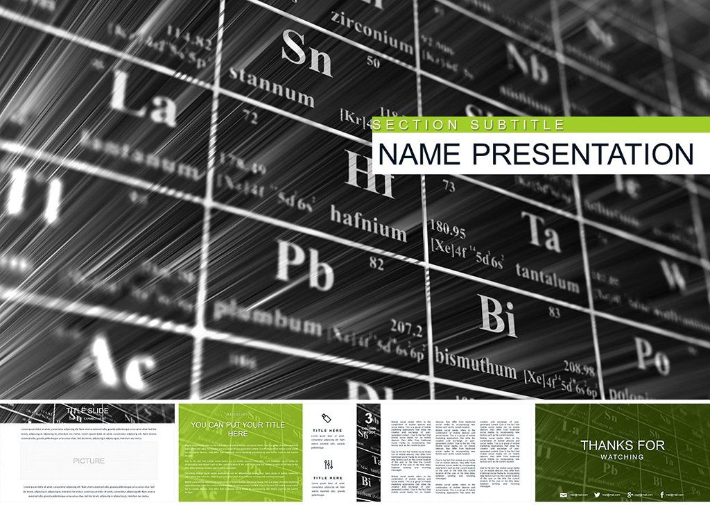 Chemical Table of Elements PowerPoint template
