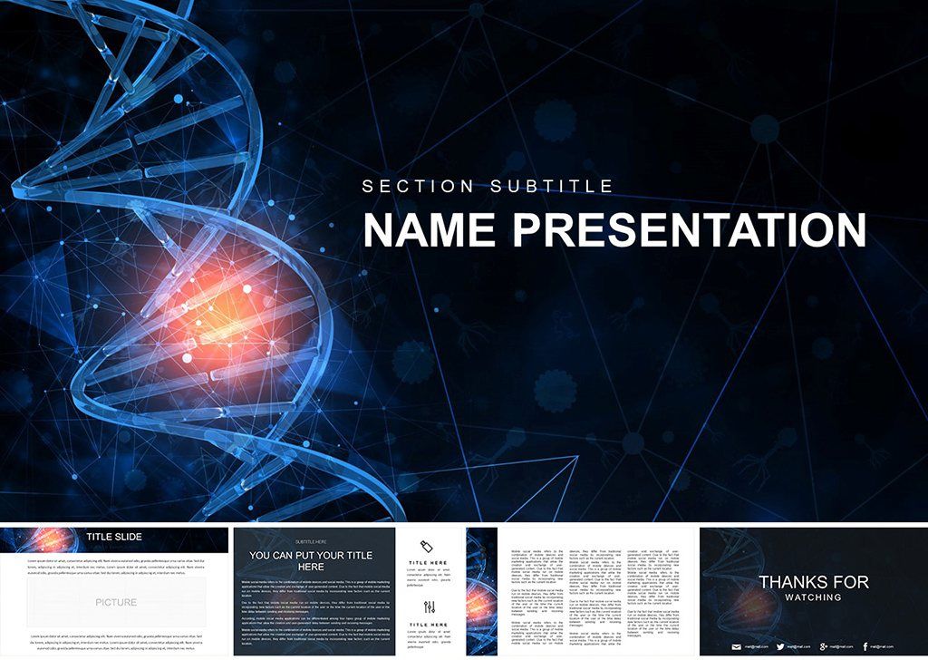 DNA Damage Repair PowerPoint template