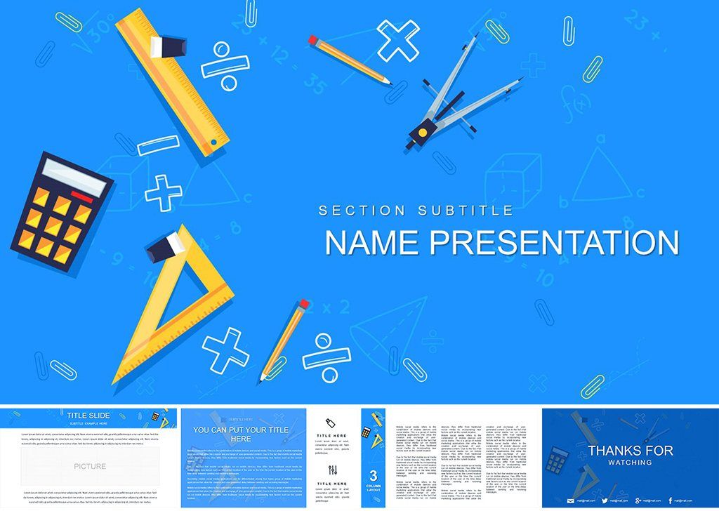 Math and Geometry PowerPoint Template - Presentation