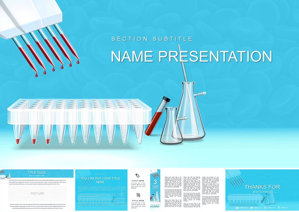 Interpret Blood Test Results PowerPoint template