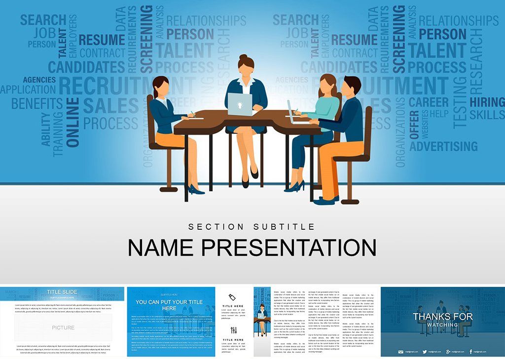 Office Manager Jobs PowerPoint templates