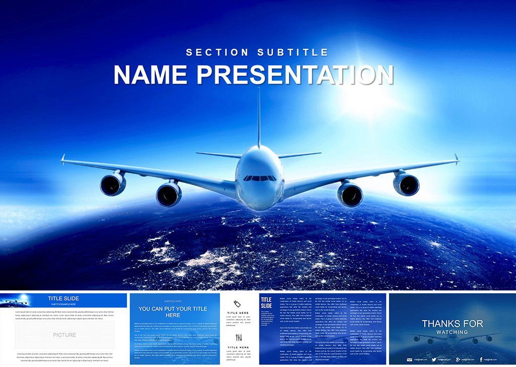 Airline Tickets Flights PowerPoint Template