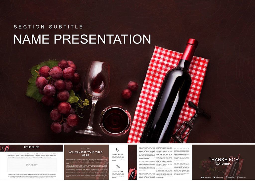 wine brand presentation