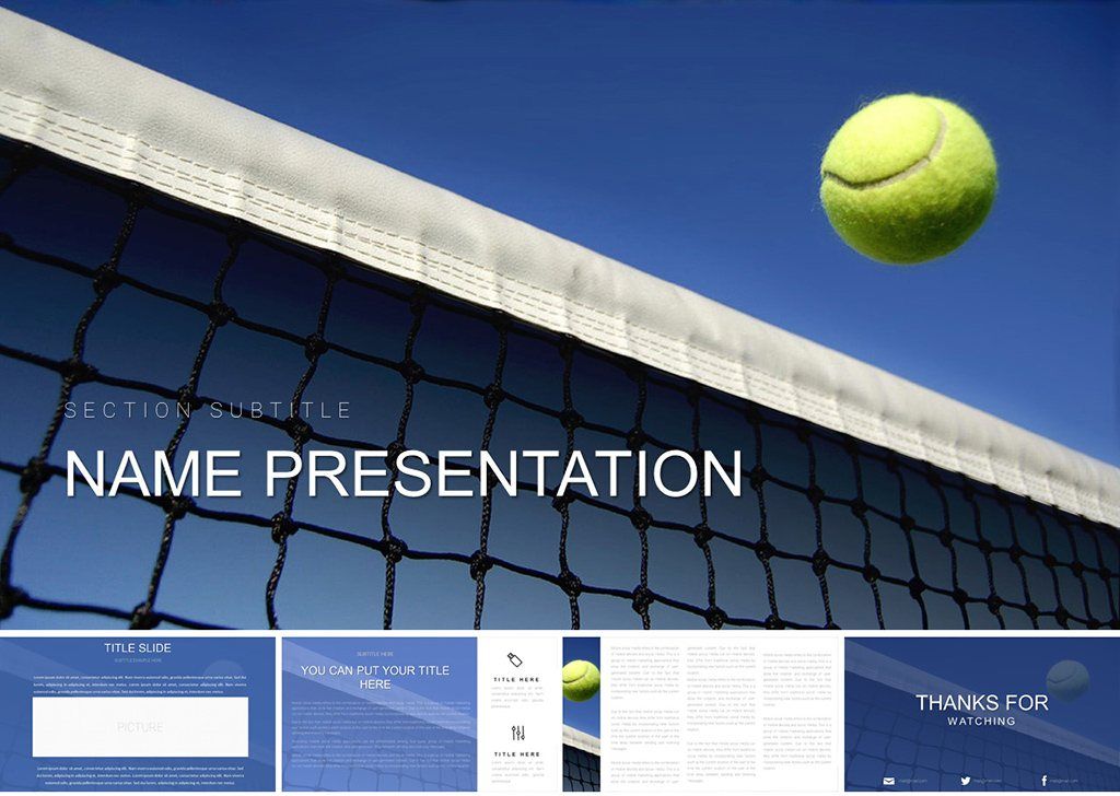 Sport Big Tennis PowerPoint Template