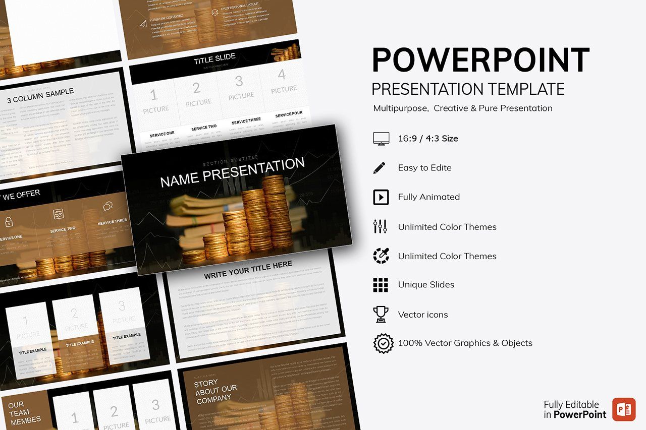 Financial Management PowerPoint template